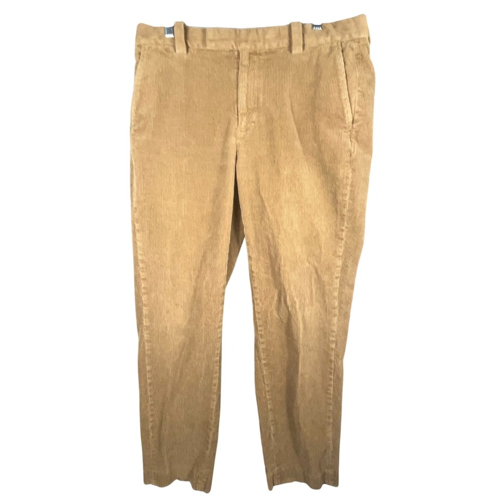 Brooks Brothers Regular‎ Fit Corduroy Pants Men's 36x32 Dark Tan Cotton Blend